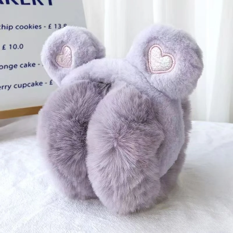 Earmuffs Foldable - Cute Bear Ears Winter Warm Earmuffs