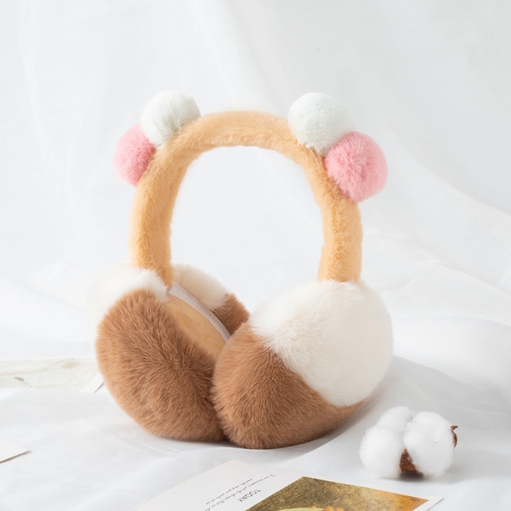 Earmuffs Foldable - Lovely Two Tone Faux Fur Earmuffs
