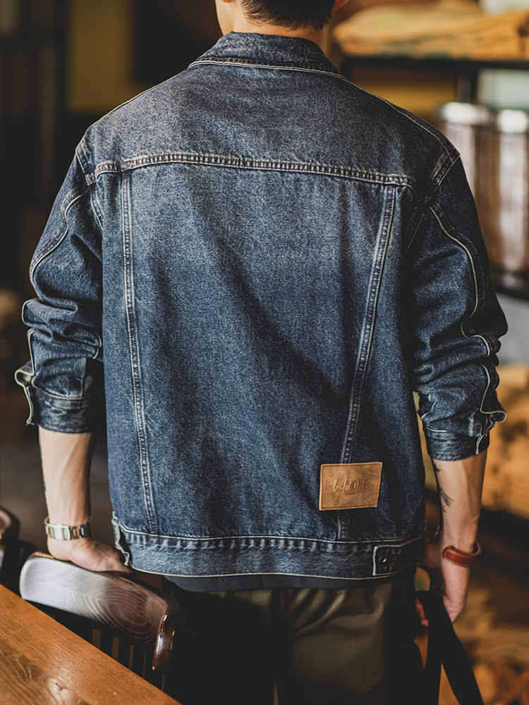Retro American Washed Blue Den - огляд і ціна Down Jacket Packable