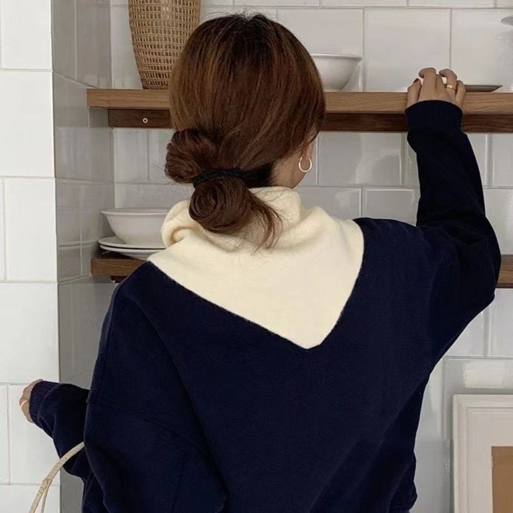 Neck Cover Solid Color Knitted - огляд і ціна Shawl Wrap Winter