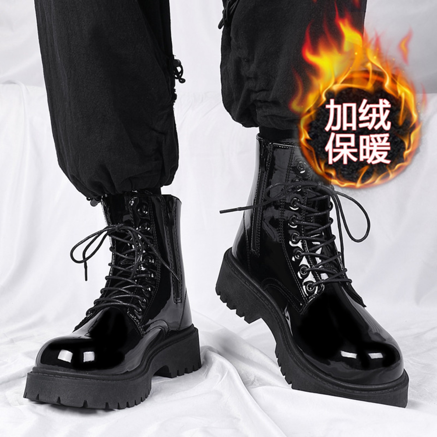Men's warm plush high-top boot - огляд і ціна Waterproof Winter Boot