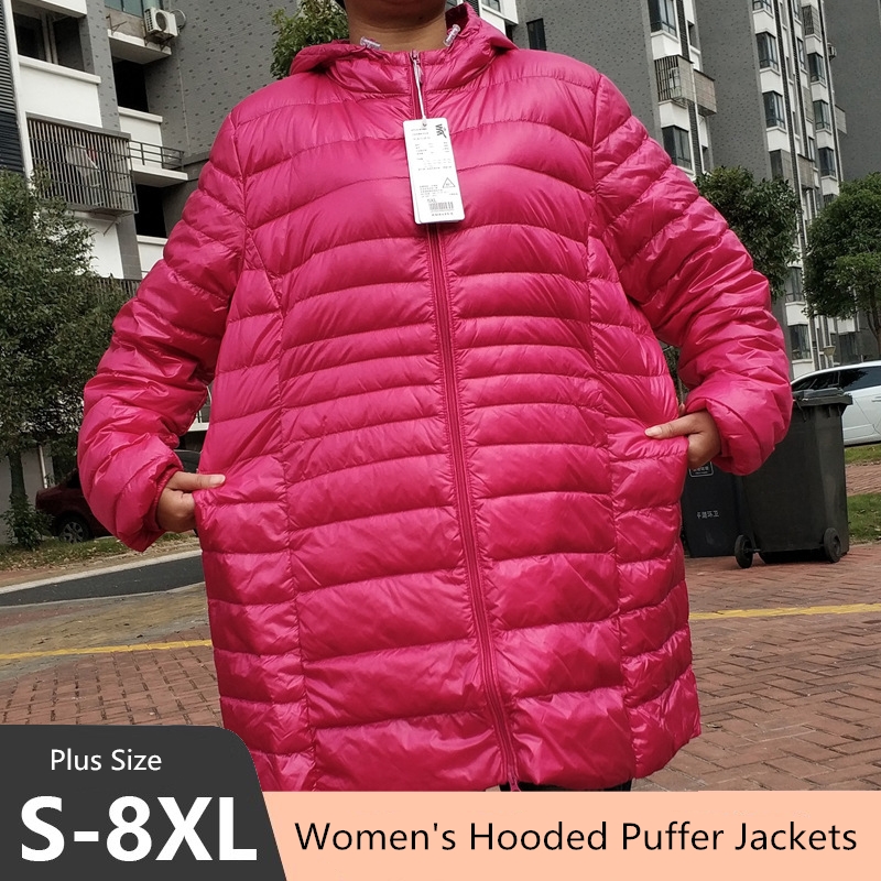 Plus Size 5XL 6XL 7XL Women's  - огляд і ціна Down Jacket Packable