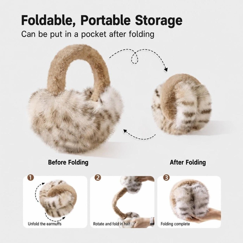Vintage Windproof Faux Fur Ear - огляд і ціна Earmuffs Foldable