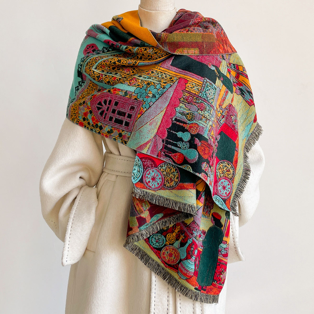 Women Imitation Cashmere Scarf - огляд і ціна Shawl Wrap Winter