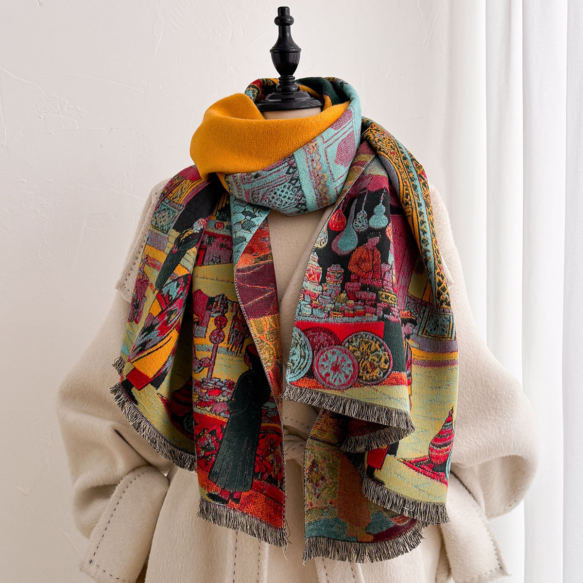 Women Imitation Cashmere Scarf - огляд і ціна Shawl Wrap Winter