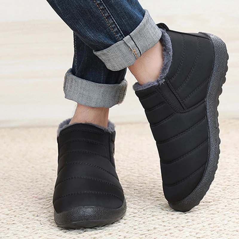 Fashion Men's Snow Boots Ankle - огляд і ціна Waterproof Winter Boot