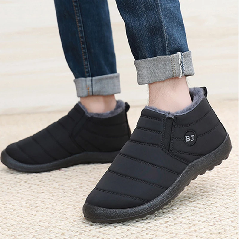 Fashion Men's Snow Boots Ankle - огляд і ціна Waterproof Winter Boot