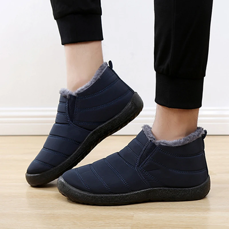 Fashion Men's Snow Boots Ankle - огляд і ціна Waterproof Winter Boot