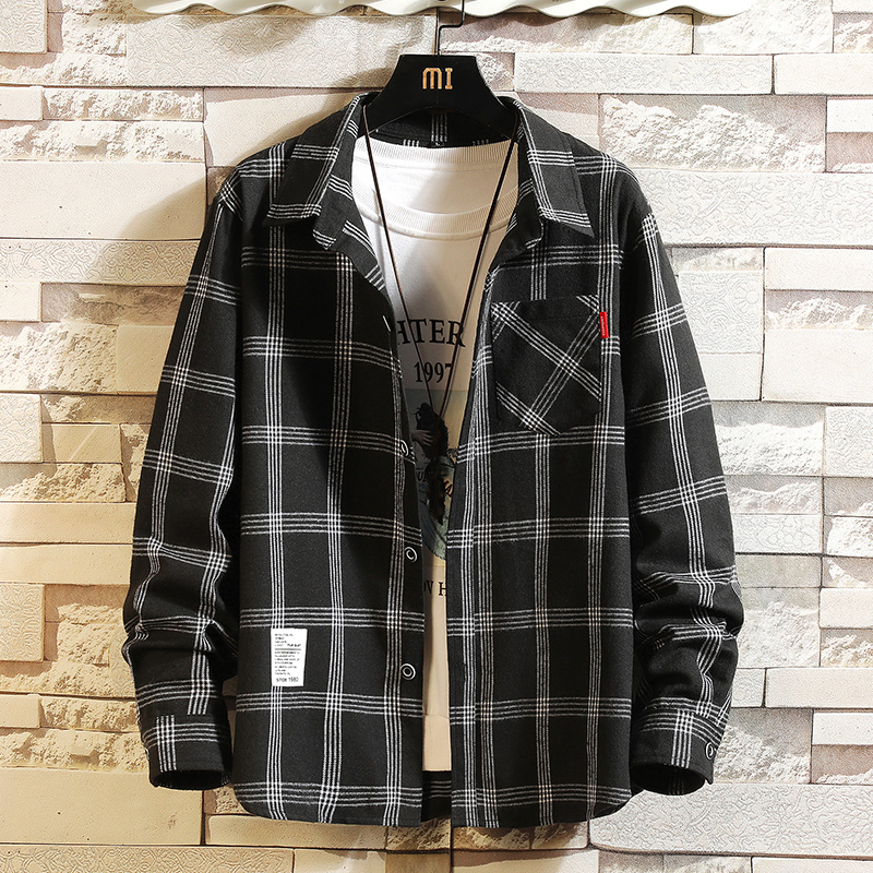 2027 Summer Men's Plaid Shirt  - огляд і ціна Flannel Shirt Lined