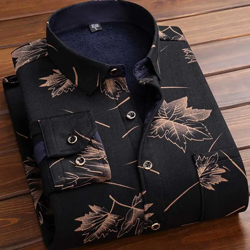 Men Fleece Shirt 2026 Autumn W - огляд і ціна Flannel Shirt Lined