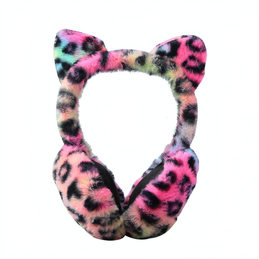 Leopard Print Winter Ear Muffs - огляд і ціна Earmuffs Foldable