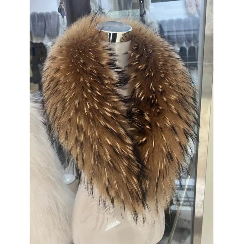 Raccoon Fur Collar Female Wint - огляд і ціна Shawl Wrap Winter