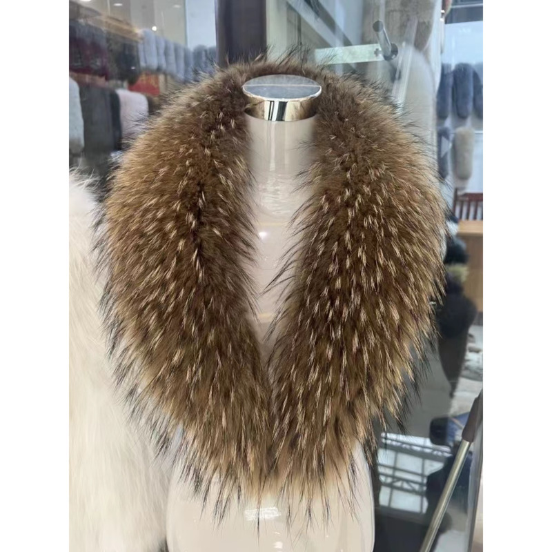 Raccoon Fur Collar Female Wint - огляд і ціна Shawl Wrap Winter