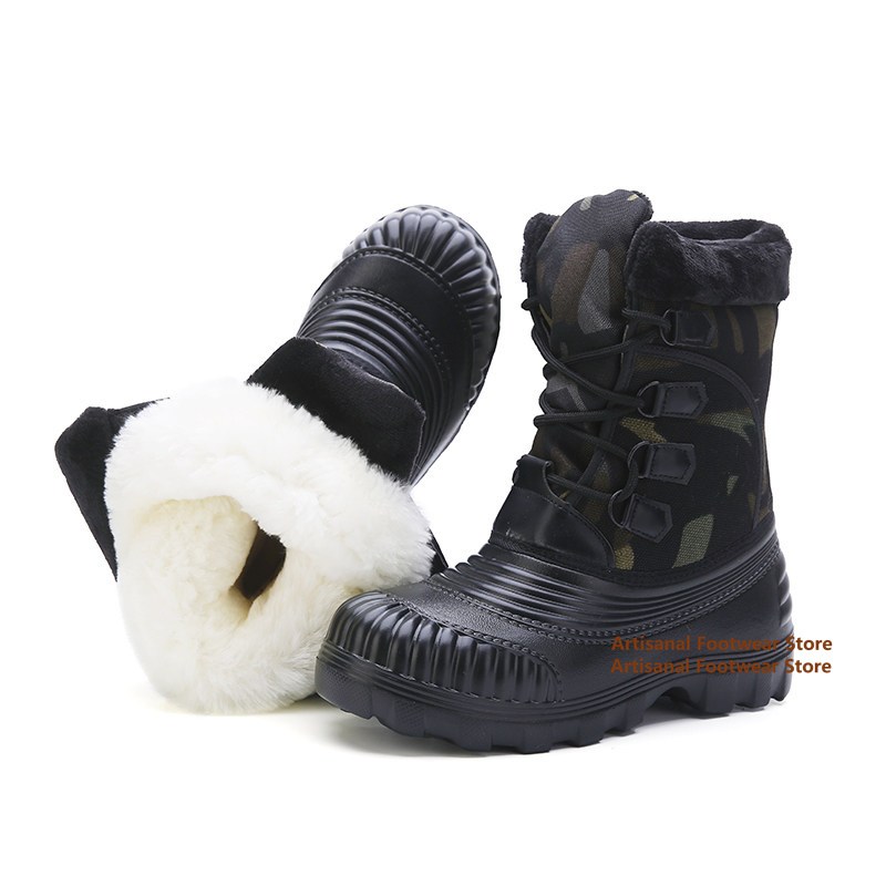Men Camouflage Snow Boots Wate - огляд і ціна Waterproof Winter Boot